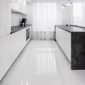 White kitchen with island